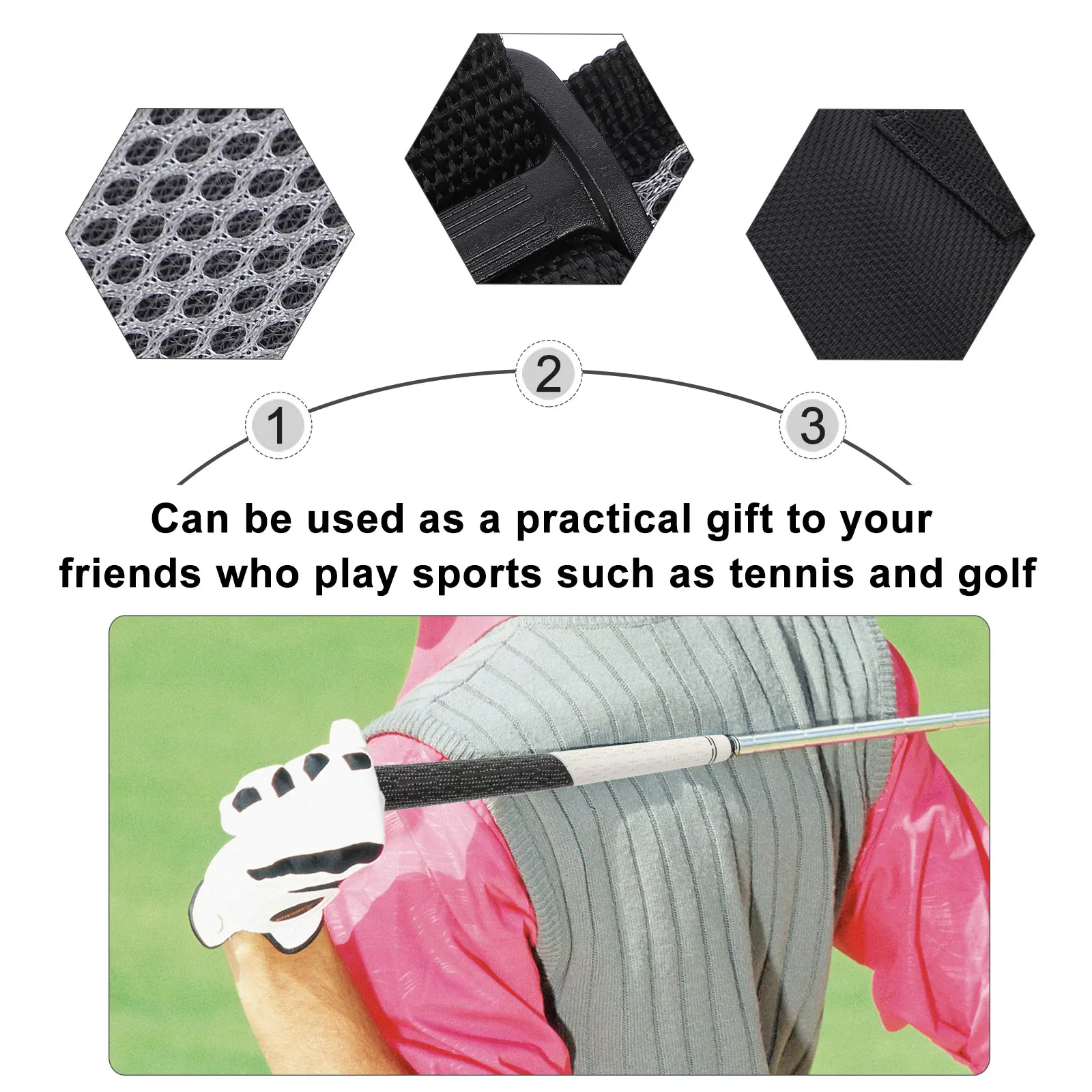 

Корректор осанки для гольфа, защита запястья, спортивный локоть, кривошип, оповещение о руки, нейлон, длительное использование, подарок другу, теннис