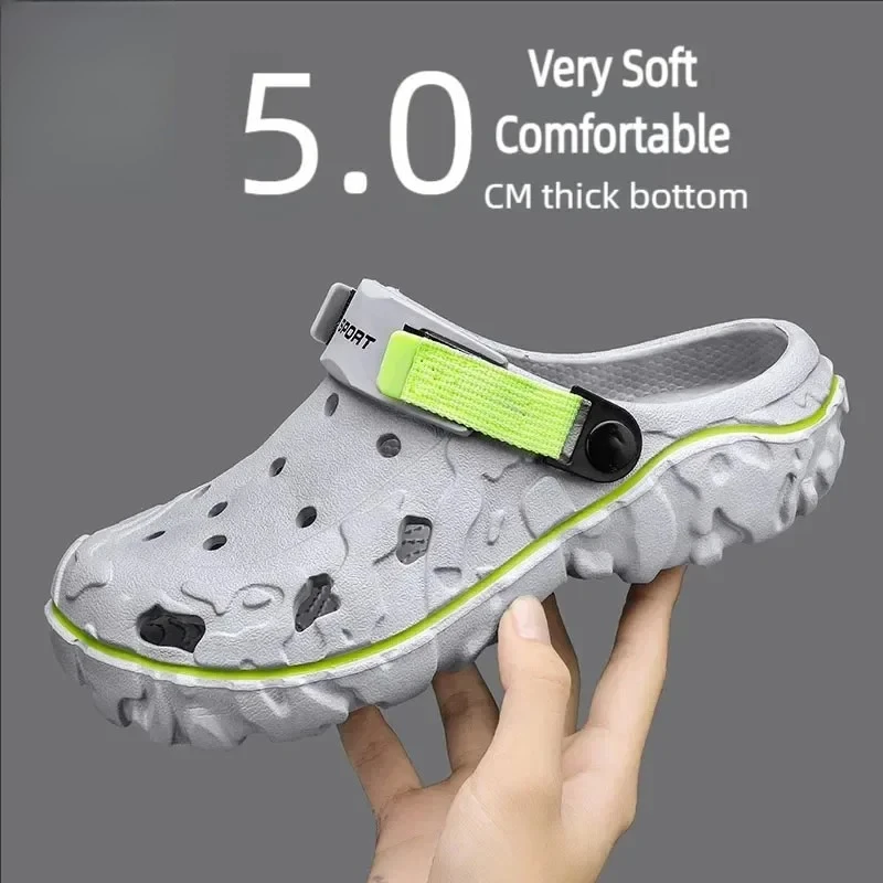 Youpin EVA Slippers Summer Soft-soled Platform Slides Sandals Indoor Outdoor Walking Beach Shoes Flip Flops Big Size Mens Shoes view 6