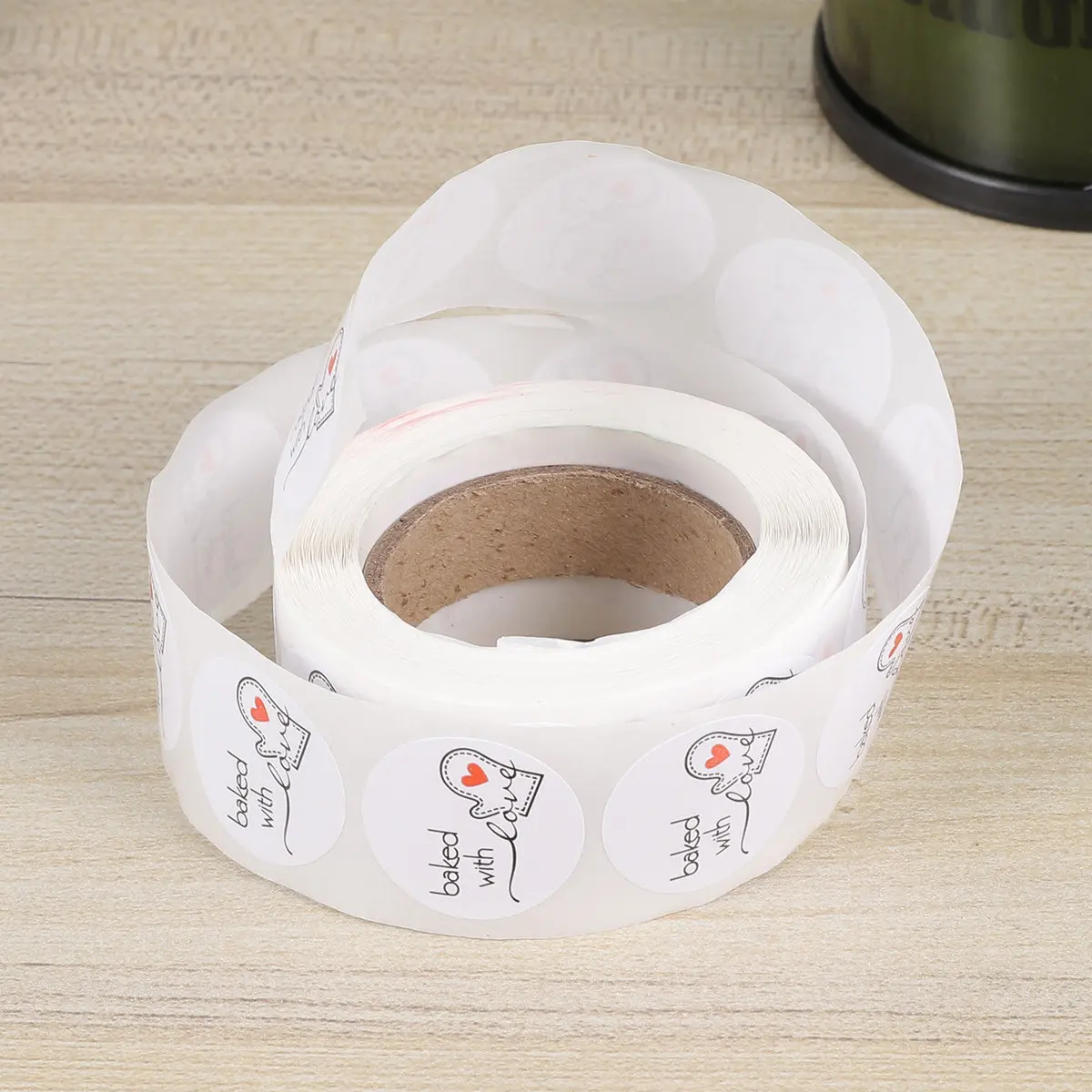 

1 Roll Baking Theme Stickers Strong Stickness No Residue Ideal for DIY Handmade Crafts Food Package Decal Use Food Package Decal