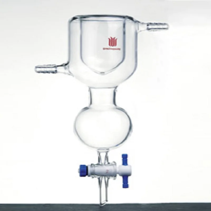 SYNTHWARE Dewar bottle type cold hydrazine, Capacity 100mL/250mL/500mL/1000mL, Glass/PTFE valve, Borosilicate glass, V20/V21