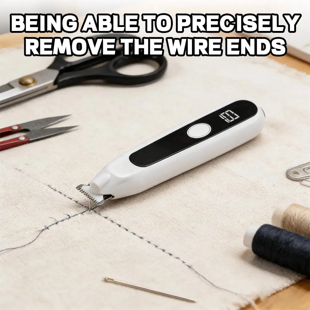 

Professional Electric Seam Ripper Embroidery Stitch Eraser & Thread Remover Tool for Tailors Quilters & Sewing Enthusiasts