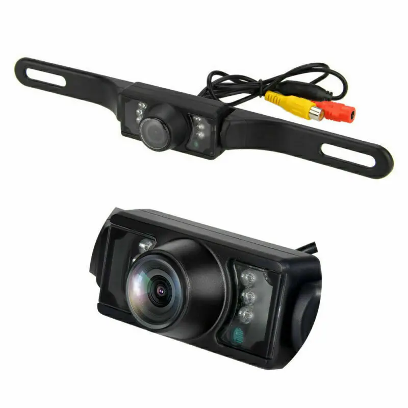 License Plate Car Truck Rear View Reverse Backup Camera Kits IR Night Vision