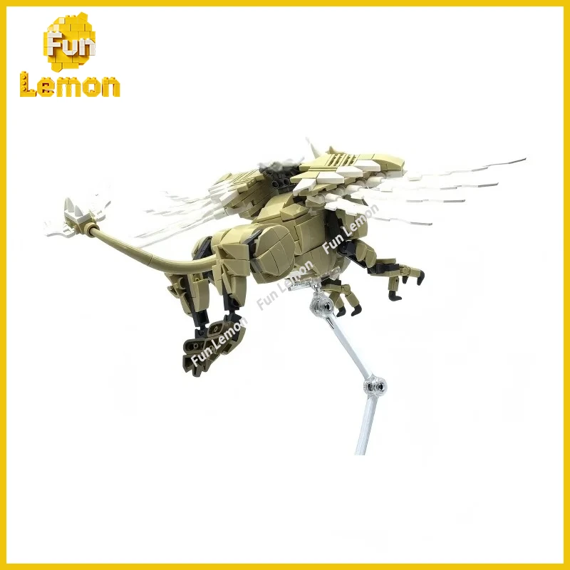 

Winged Lion Griffin MOC Building Blocks Fantasy Creature Model Assembly Bricks Kit Display Gift