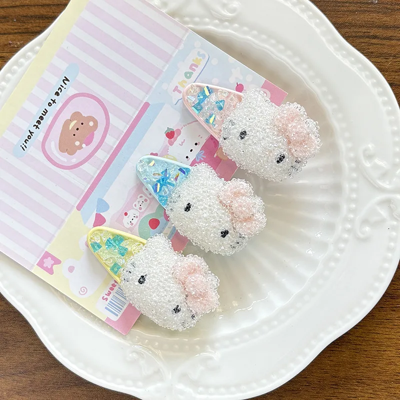 

Hello Kitty Hair Clip Fashionable Cute Cartoon Sugar Trendy Cool Girl Bangs Side Clip Versatile Hair Accessories Wholesale Women