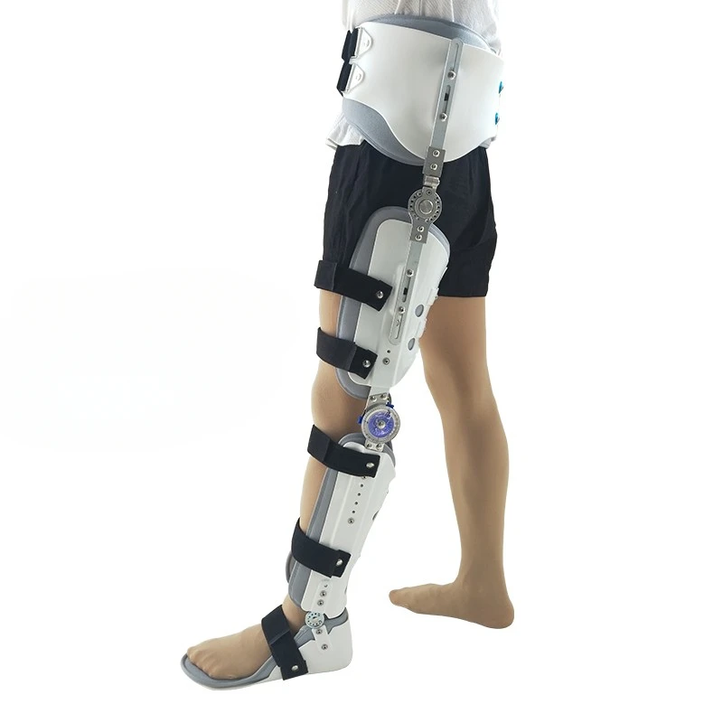 Adjustable fixation: hard knee, ankle, foot brace, orthosis, knee joint, thigh, calf, ankle, lower limb brace, rehabilitation