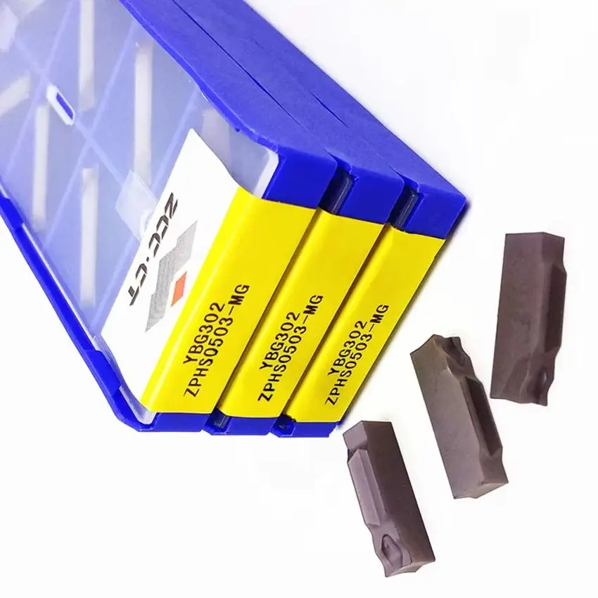 

ZPHS0503-MG YBG202/ZPHS0503-MG YBG302 ZCC.CT CNC blade carbide inserts Grooving Cut Off tools inserts 10pcs/box