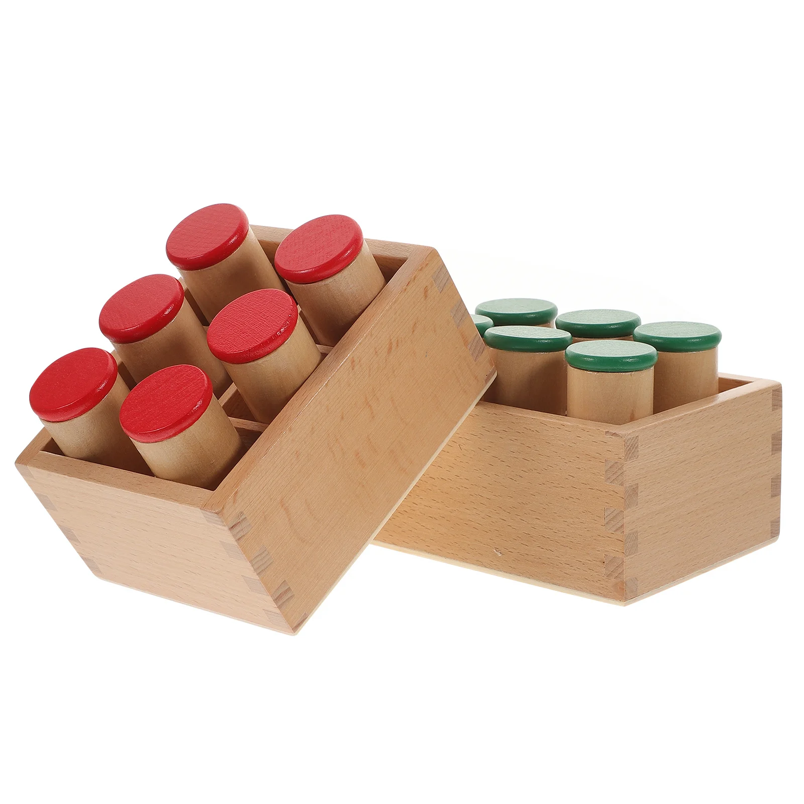 1Set Sensory Sound Cylinder Auditory Training Educational Plaything Kids Development Logical Thinking Family Interaction