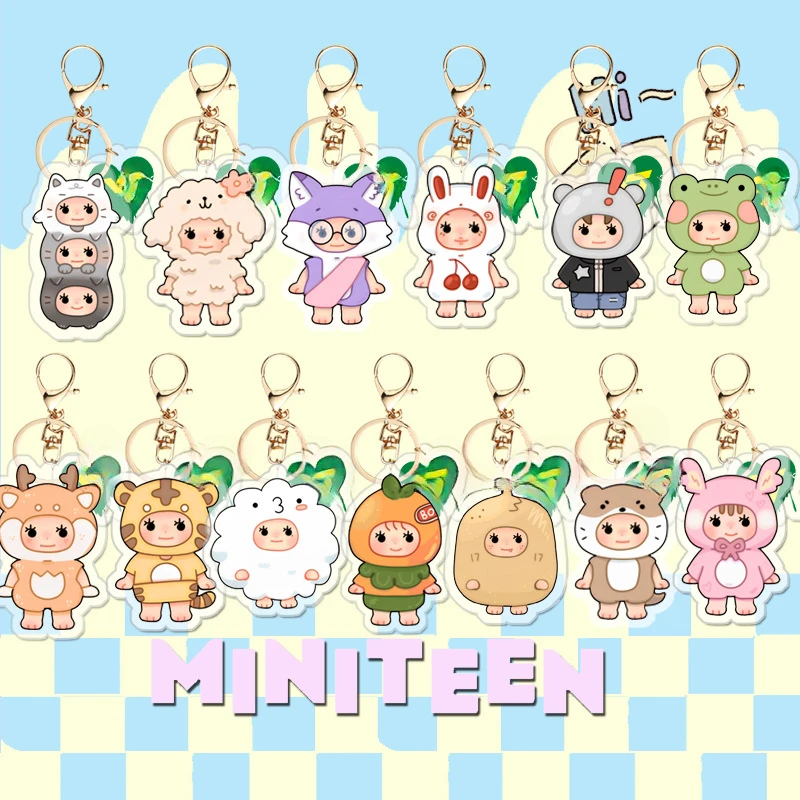 New Cartoon Kpop Idol Acrylic Double-sided Keychain Pendant S COUPS JOSHUA HOSHI DINO WONWOO DK Cute Animal Image Key Chain Gift