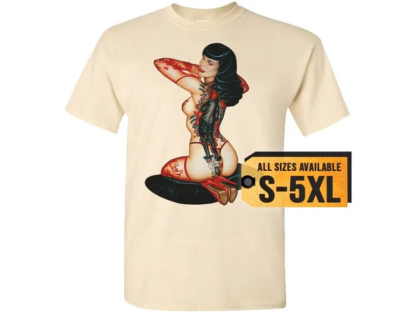 

Bettie Page V4 multicolor T shirt all sizes S-5XL
