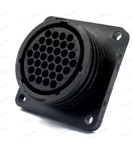 

206306-1 37-way circular connector flange socket, additional pin 37P is required.