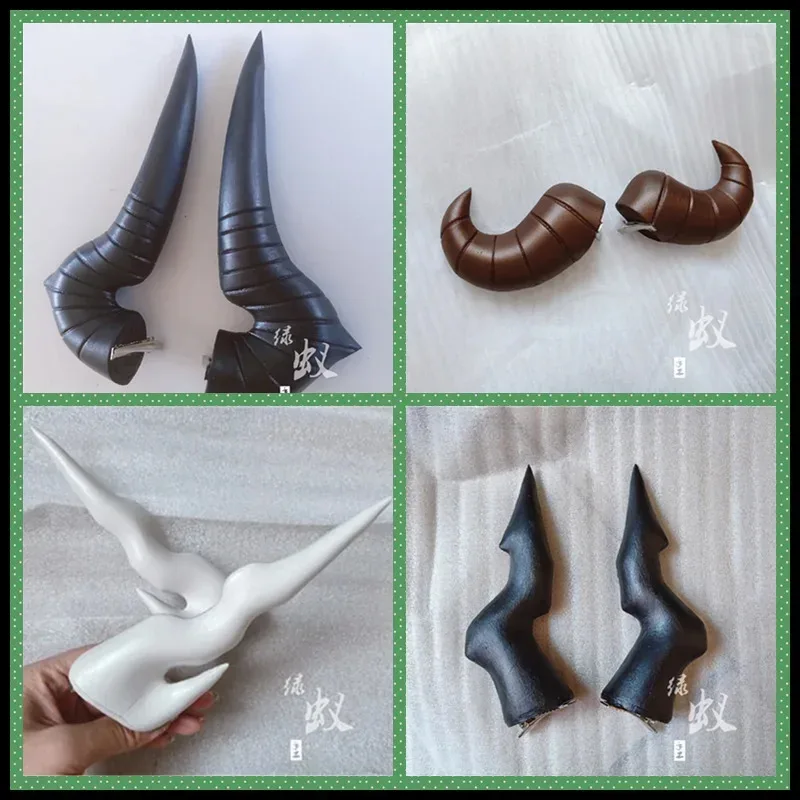 

NewNew Game Arknights Liskarm Croissant Cosplay Horns Head Clip Headwear Hairwear Cosplay Props Accessories Hair Clip Halloween2