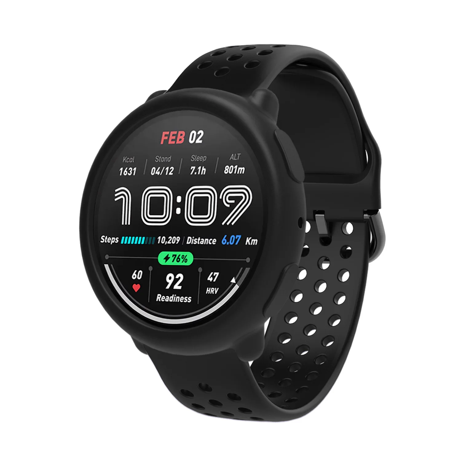 Silicone Protective Watch Case Suit for Amazfit Active2 TPU Half-pack Silicone Case