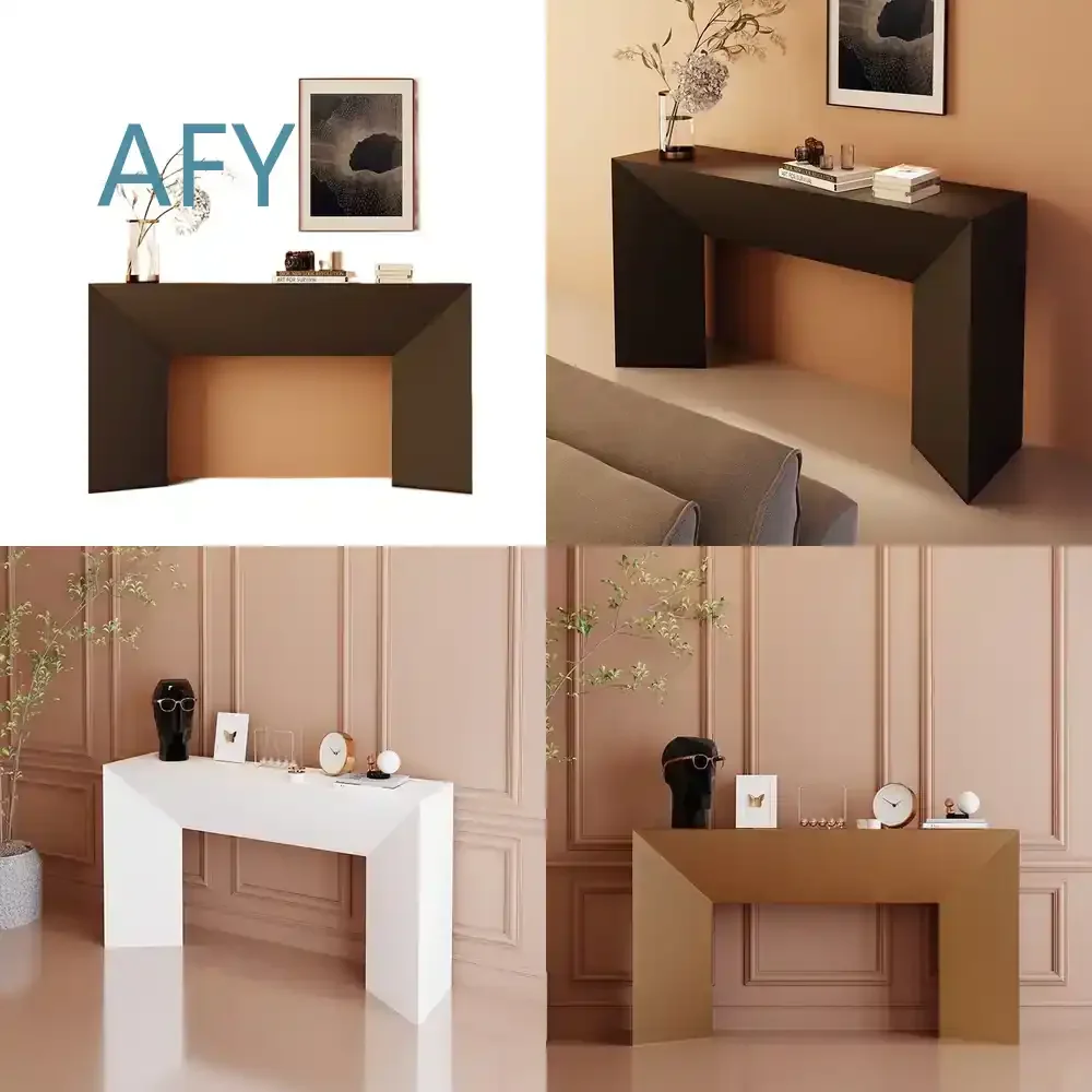Italian-style Porch Table for Modern Home Decor Wall-Mounted Narrow End Table for Small Spaces Living Room Bedroom Hallway