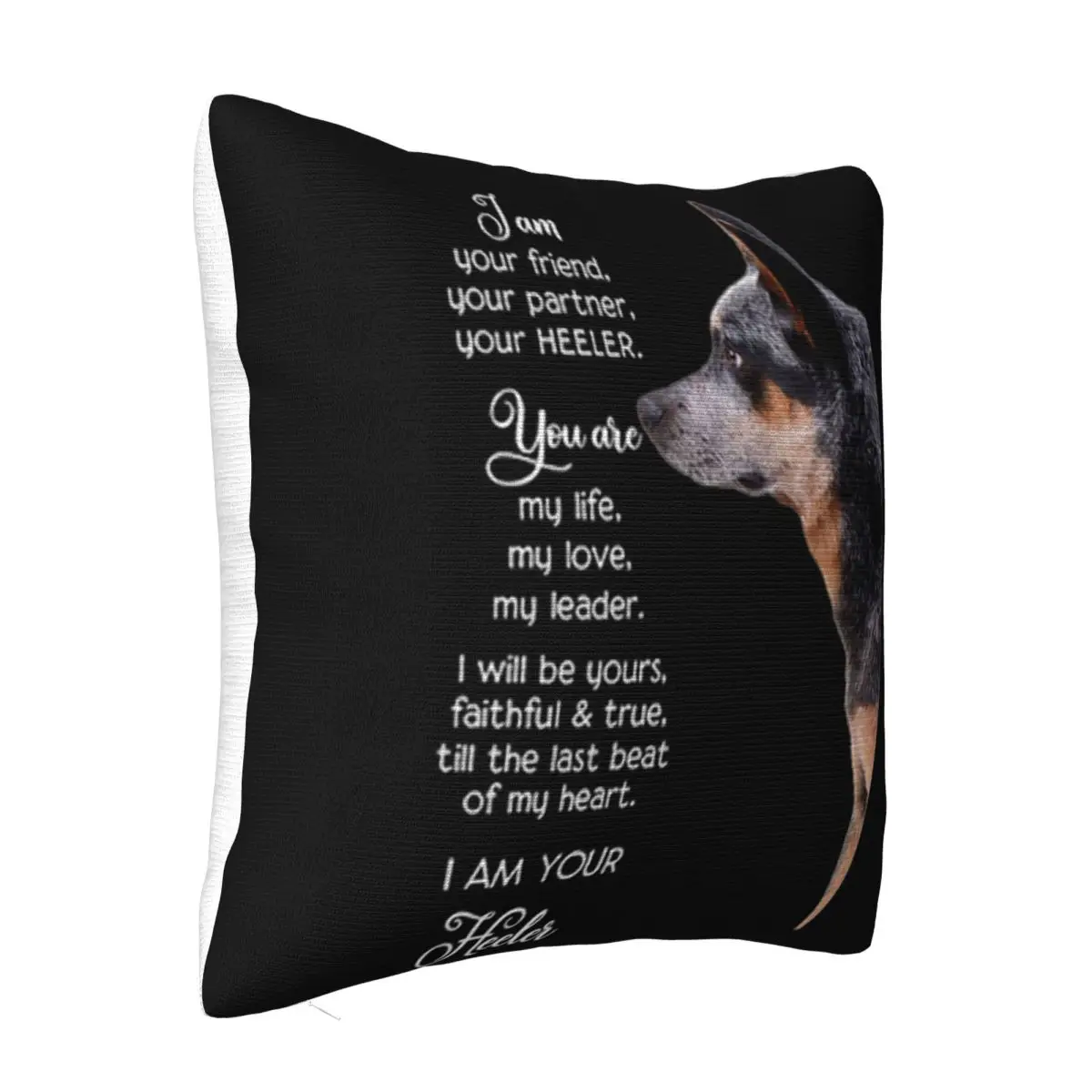 Blue Heelers I Am Your Friend Your Partner Your Heeler Breathable Plus Size Gift Pure Game Pillow Case