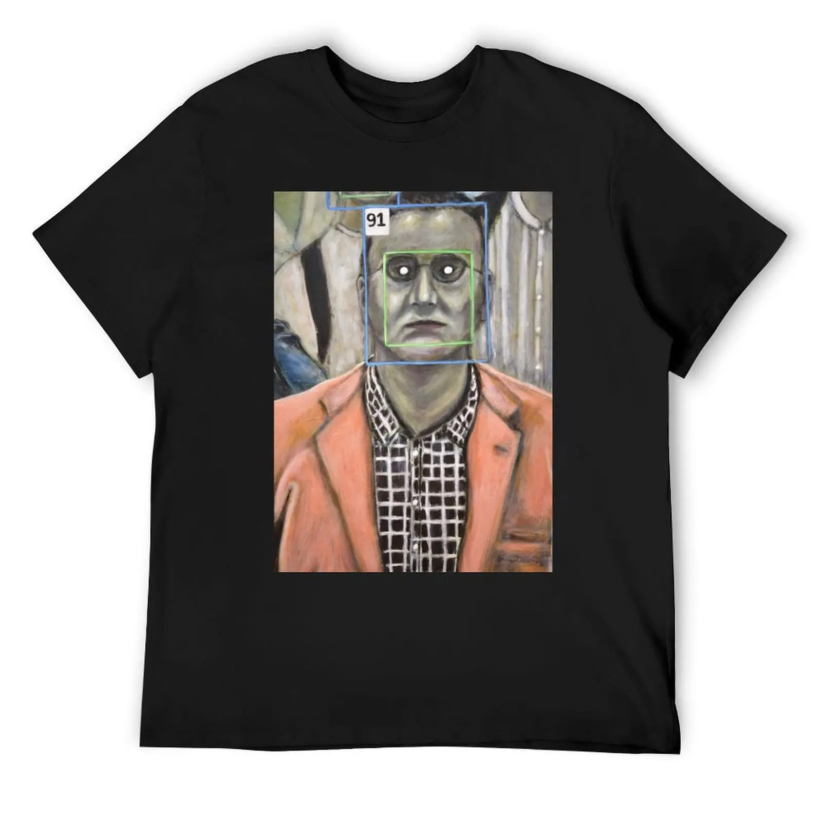 

Original ID Facial Recognition Surreal Painting T-Shirt Funny t-shirts anime stuff vintage t shirts men tshirt