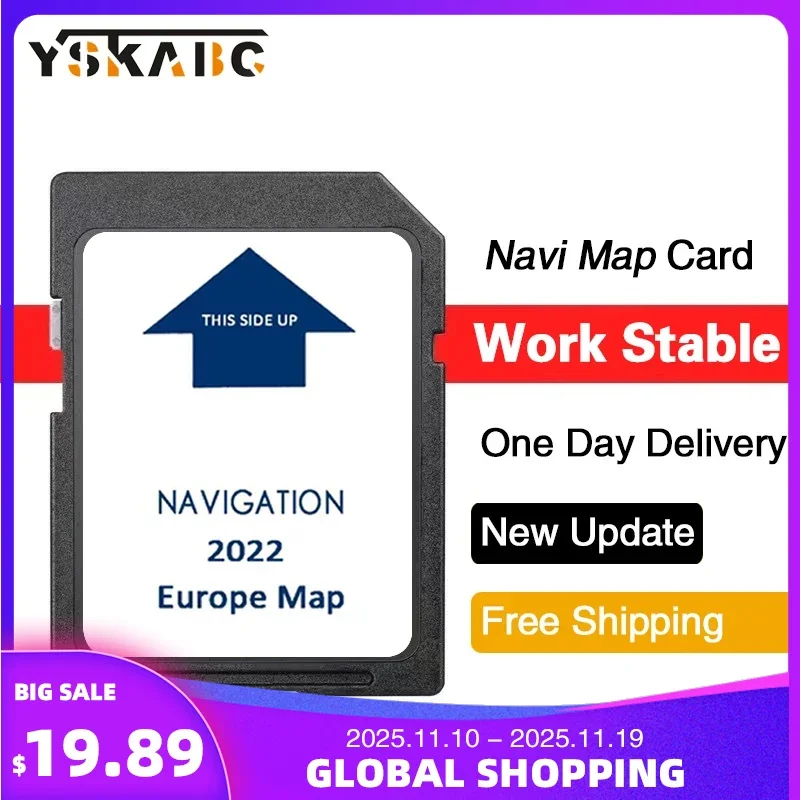 

Full Capacity Europe Map Version Software 2022 New Gps Navigation SD Card for IVECO XP Daily