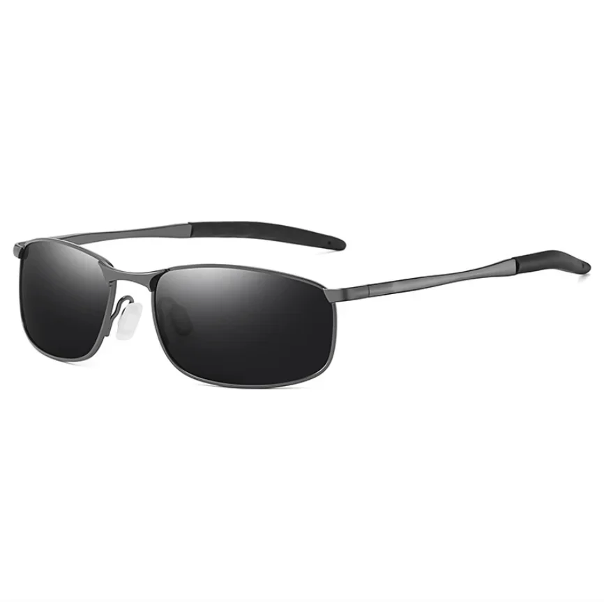 FELRES Rezept Polarisierte Metall Myopie Sonnenbrille Männer Fahren Blau Schatten Sonnenbrille Fertig Kurzsichtige Gläser Negative Dioptrien 9
