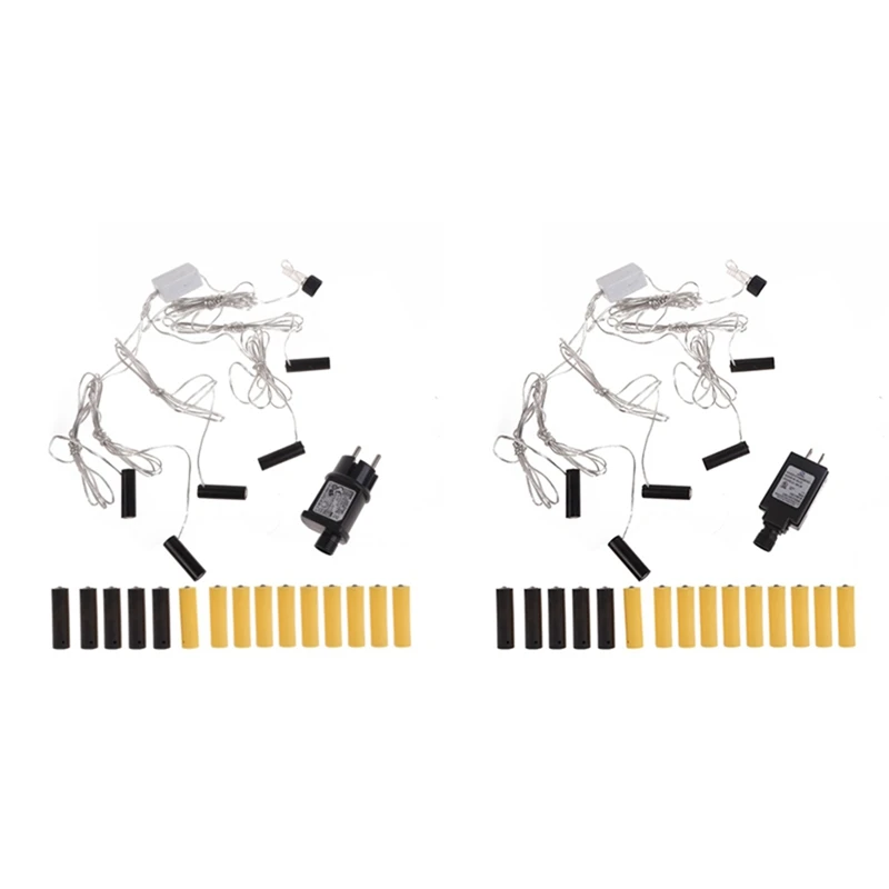 ABGG-AA Battery Canceller Power Supply Adapter Replace 2 AA Batteries,For Various 3V Lr6/Aa Battery Powered Product