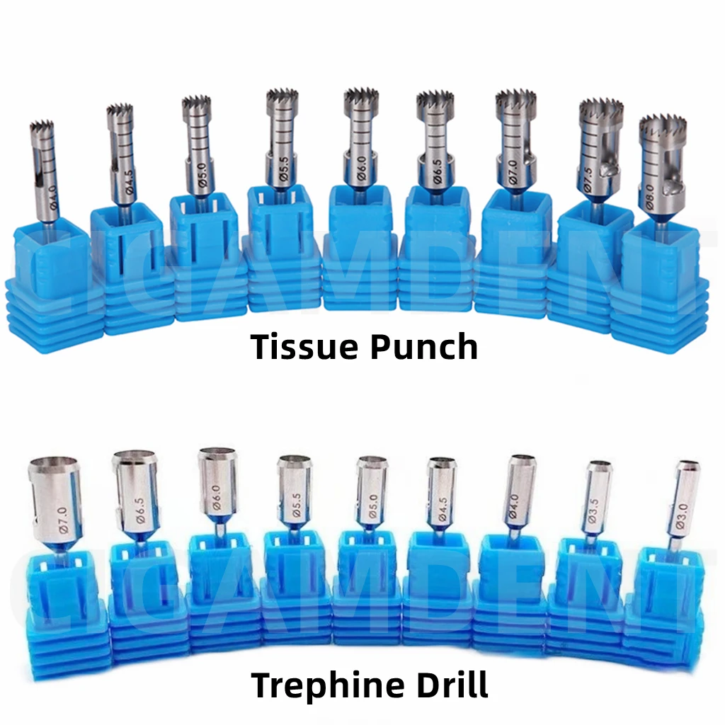 1Pc Dental Implant Tissue Punch Kit Trephine Burs Bone Graft Drills Surgical Instruments Tool