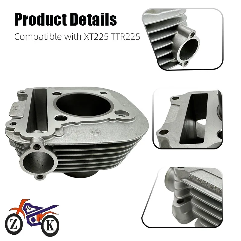 Motorcycle Cylinder Piston Pin Kit For Yamaha TTR225  XT225 TTR230 1992-2016 70mm MD-1037YM15301-3  Engine Parts Replacement