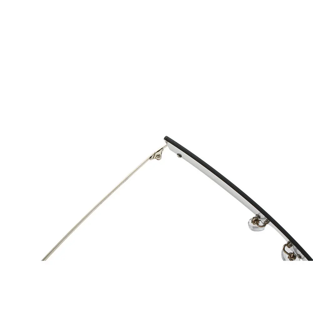 

1Pcs Sun Glare Sunglasses Rimless Rectangular Grey Small Frame Uv Protection Durable Chic Fashion Chic Sunglasses