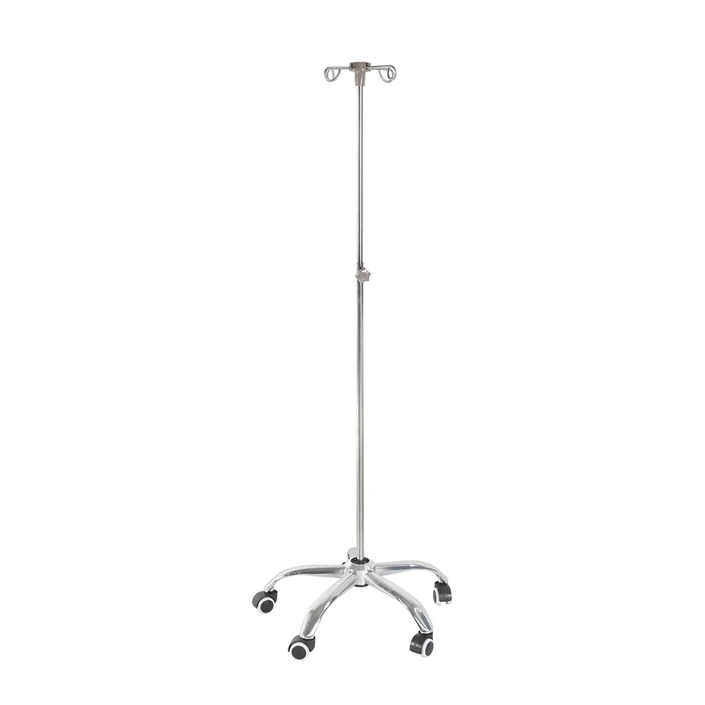 Medical Hanging Iv Drip Stand Hospital Iv Pole for Infusion Tranfusion Saline Stand SP-41