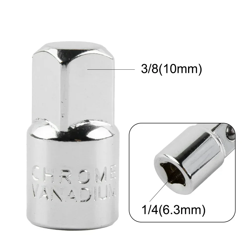 1Pcs 1/4 Inch 3/8 Inch 1/2 Inch Drive Ratchet Socket Pneumatic Wrench Joint Socket Adapter Female To Male Converter Hand Tool