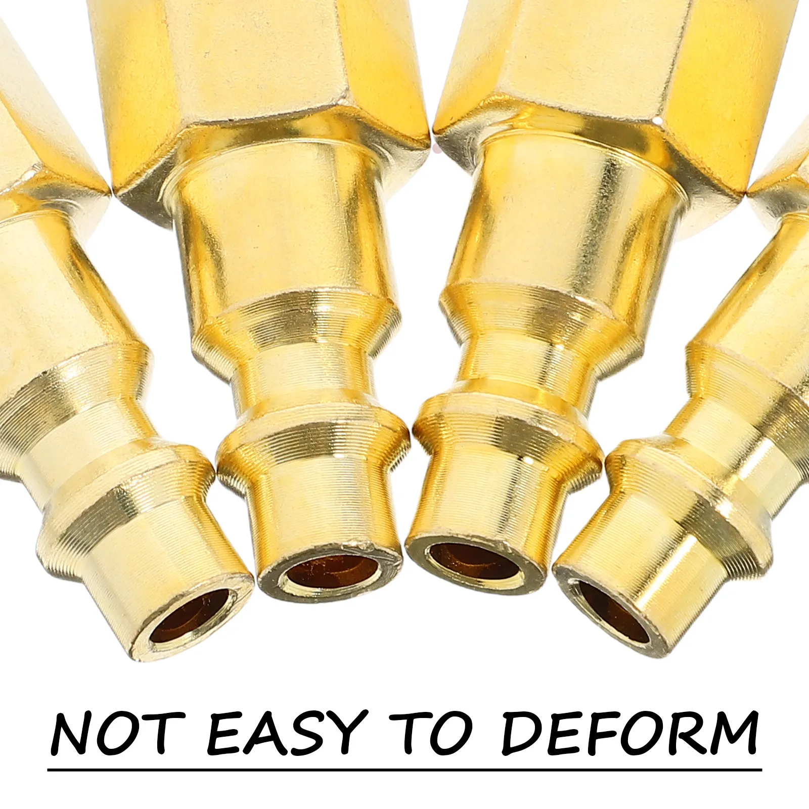 4Pcs Air Compressor Pneumatic Quick Connect Fittings Threaded Male Connector Efficient Air Tool Quick Couplers Compression