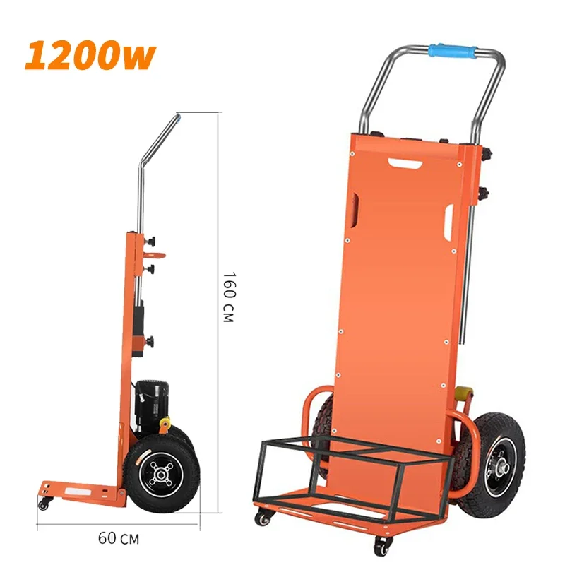 ZT-007 Electric Stair Climbing Machine Hydraulic Pallet Forklift Heavy Material Handling Tools Foldable Trolley Max Load 400KG
