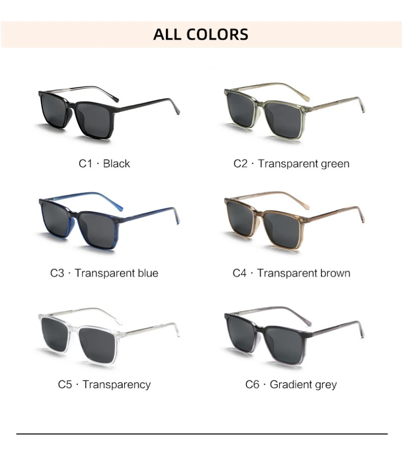 BEMORE Square Clip on Prescription Glasses Women Acetate Polarized UV400 Magnetic Sun Shades Custom Optical Eyeglasses