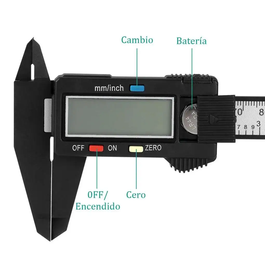 150mm 100mm Electronic Digital Caliper 6 Inch Vernier Caliper Gauge Micrometer Measuring Tool Digital Ruler With Battery
