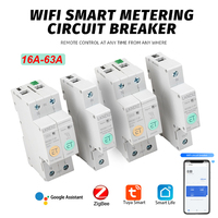 1P 2P WIFI Smart TUYA APP Zigbee kWh Power Consumption Energy Meter Circuit Breaker Time Relay Switch Leakage Voltage Protection