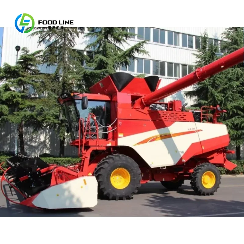 Customized Combine Harvester GK120Pro Super Large Wheeled Wheat Harvester Assisting Agricultural Development