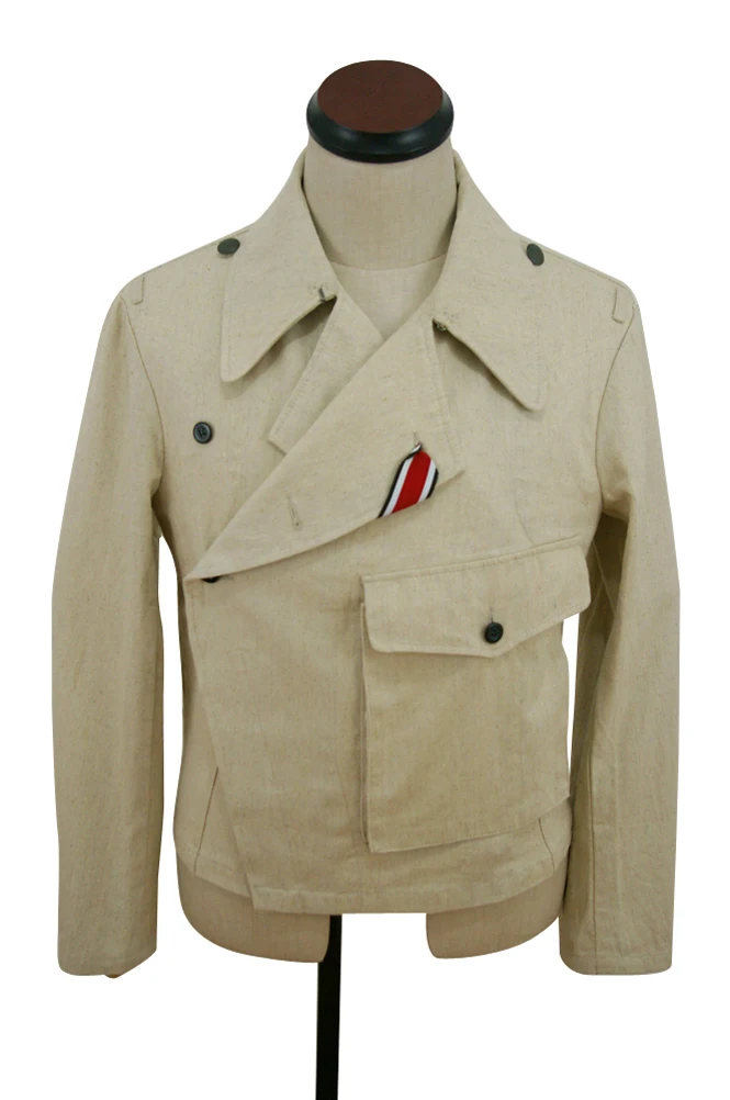 GUHC-003 WWII German Heer panzer summer HBT off-white wrap/jacket type II