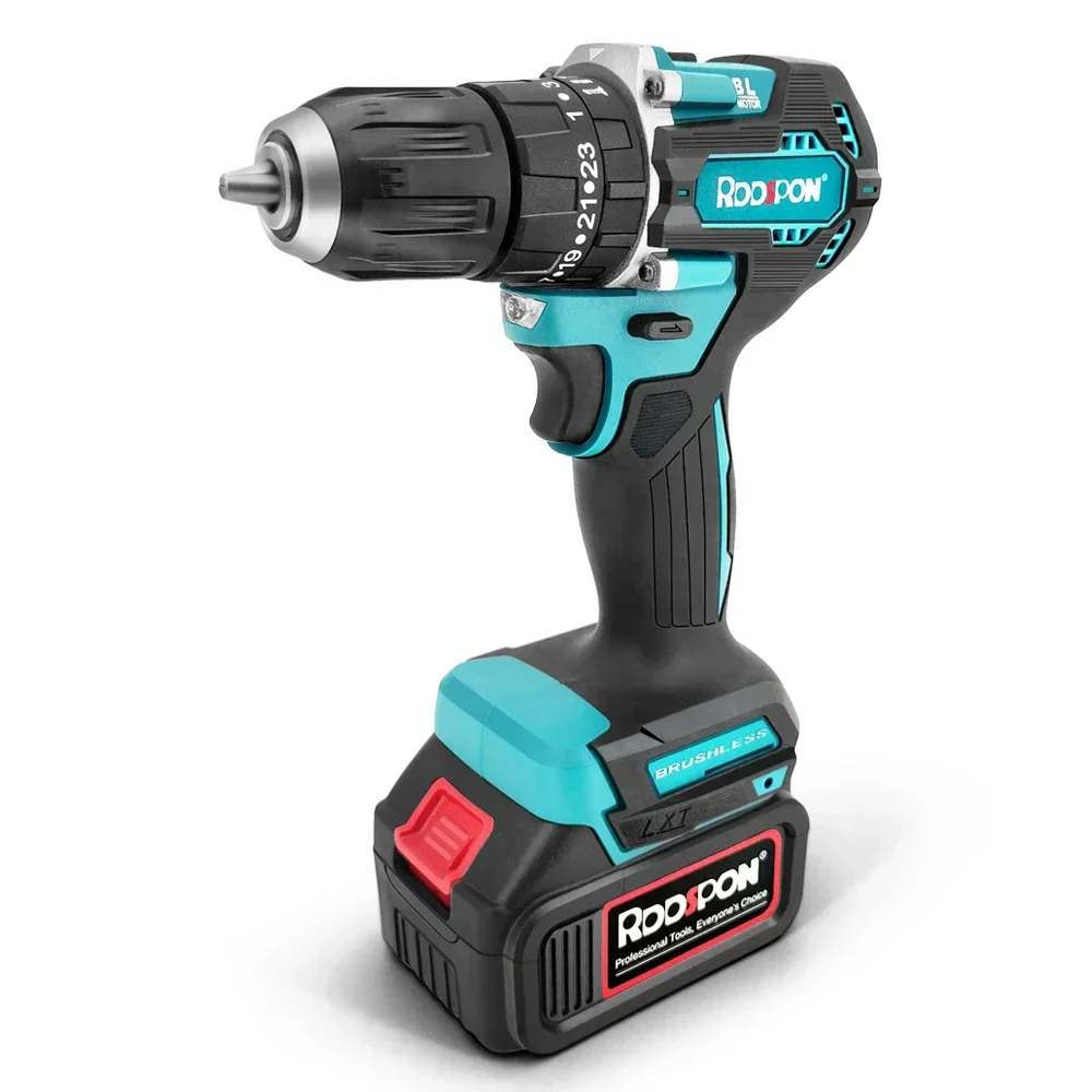 Makita-Perceuse sans fil 21V 10mm, moteur sans balais 120N/M, tournevis FH487, couple élevé, batterie au lithium, outil électrique de forage