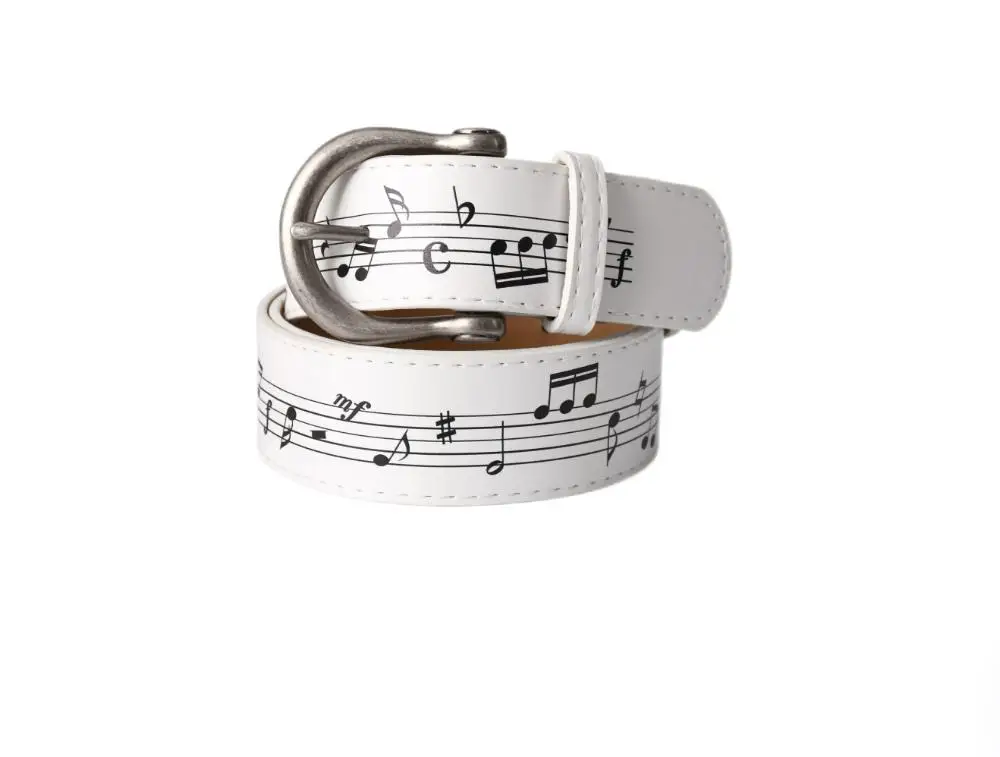 2026 Musical note piano belt distress wear-resistant belt