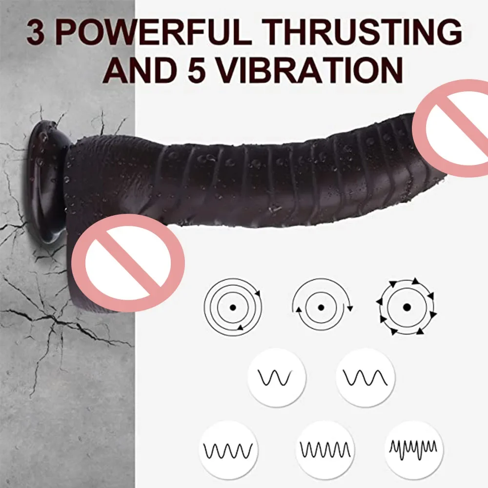 Big Suction Dildo G Spot Anal Masturbator Female Telescopic Dildo Vibrators for Women Men Realistic Penis Wireless Huge Toys