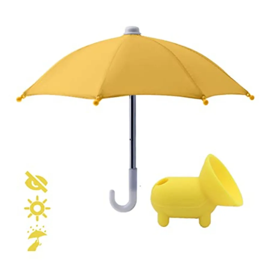 

Phone Umbrella for Sun - Cell Phone Umbrella Sun Shade Suction Cup Stand, Mobile Phone Holder with Universal Adjustable Anti-re