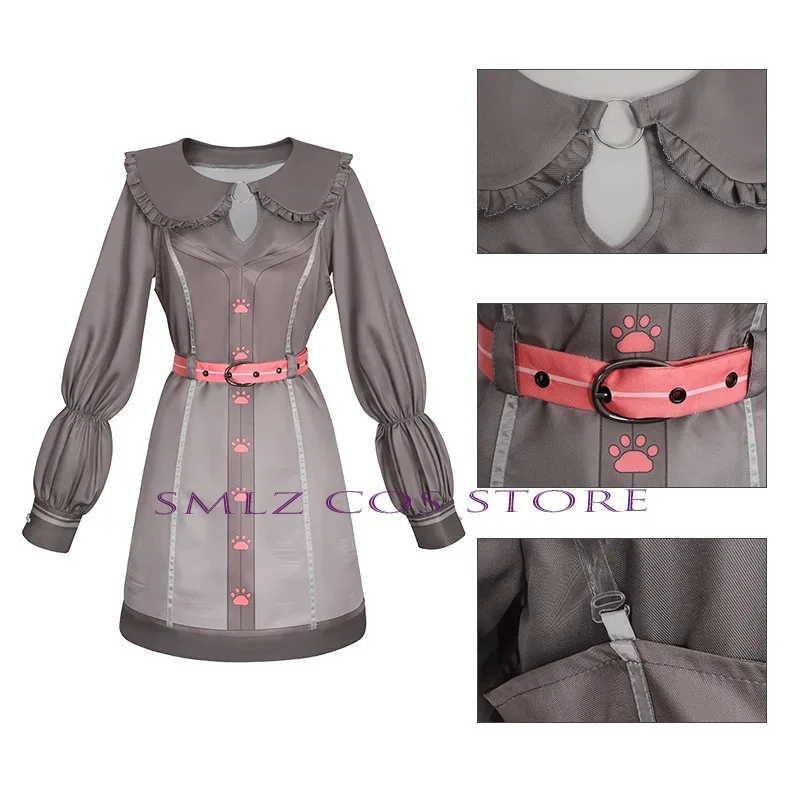 

CyMao Mao Akiyama Mizuki Cosplay Game PJSK Costume Girl Hanasato Minori Dress Cute Cat Suit Uniform Clothing for Woman Party