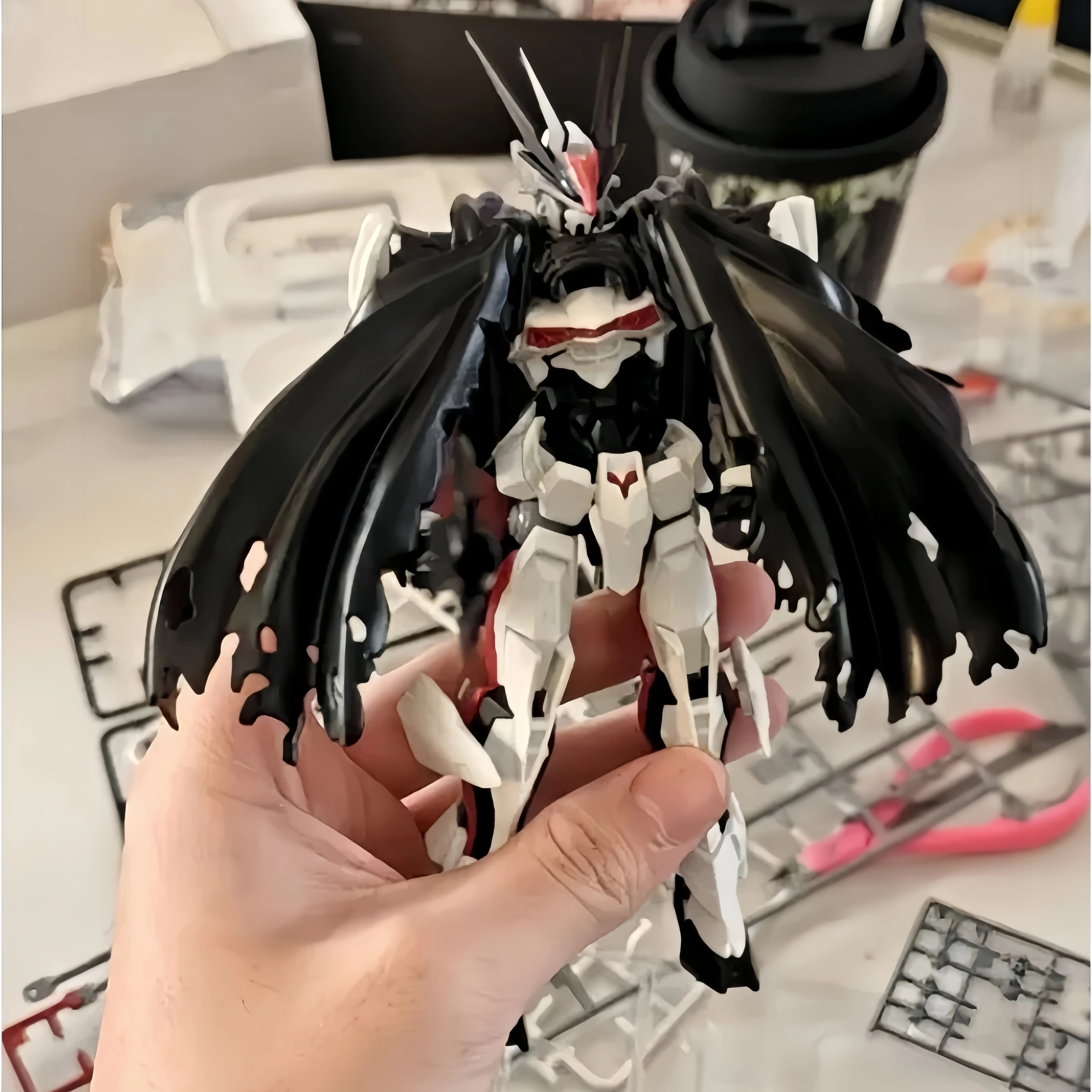 Gorąca sprzedaż wysokiej jakości zabawkowy Model montażowa Jms Anime Schwarzette Hg Twfm 1/144 figurka prezent zabawka-model do kolekcjonowania zabawkowy Model prezenty dla dzieci