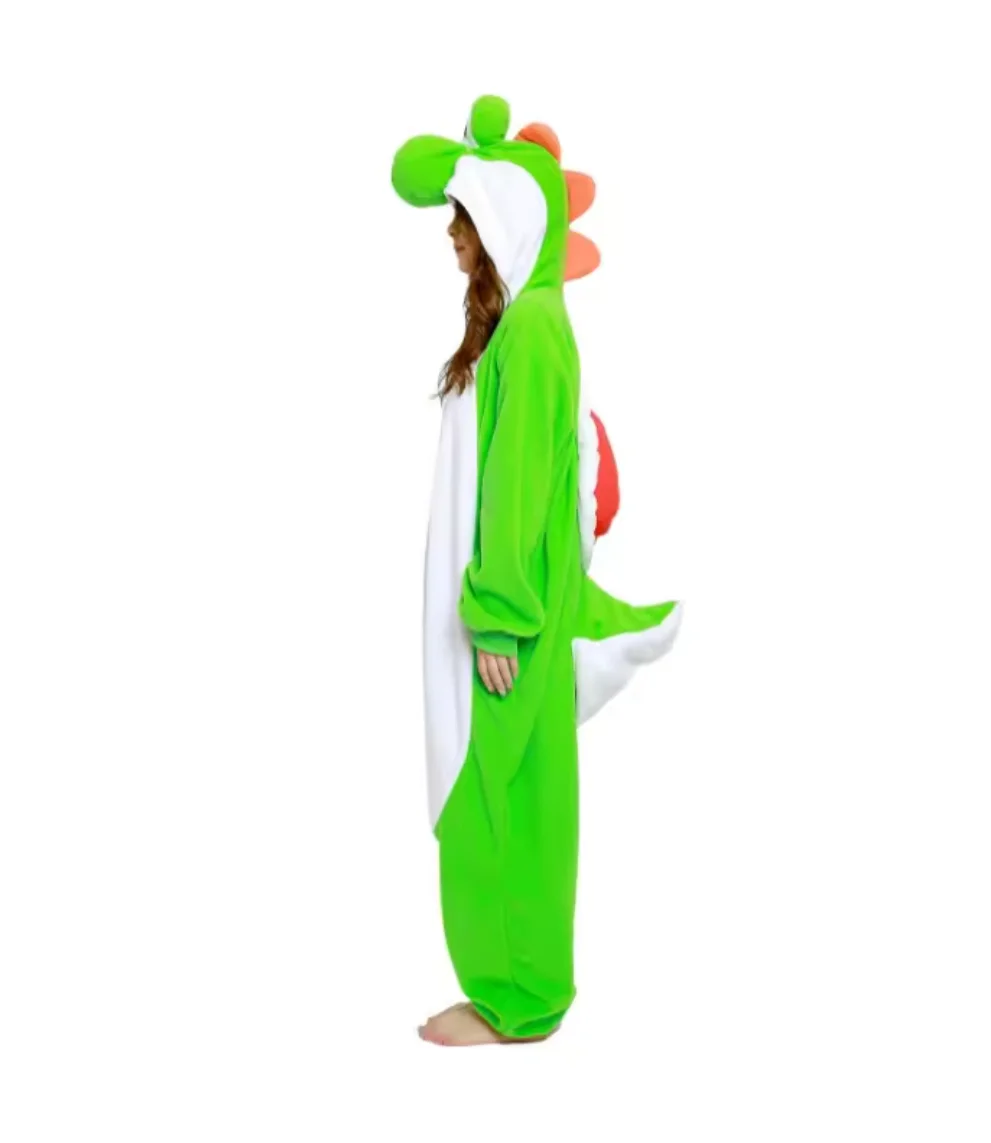Yoshi Cosplay Clothes For Adults Onesies Women Kigurumi Full Body Pajamas Christmas Sleepwear Whole Costume Halloween Gift view 3