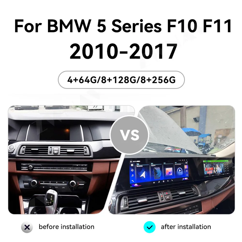 For BMW 6 Series F06 2009-2017 5 Series F10 F11 2010-2017 3D Flexible Curved 21''  Dual DVD Player Auto Stereo Carplay Head Unit