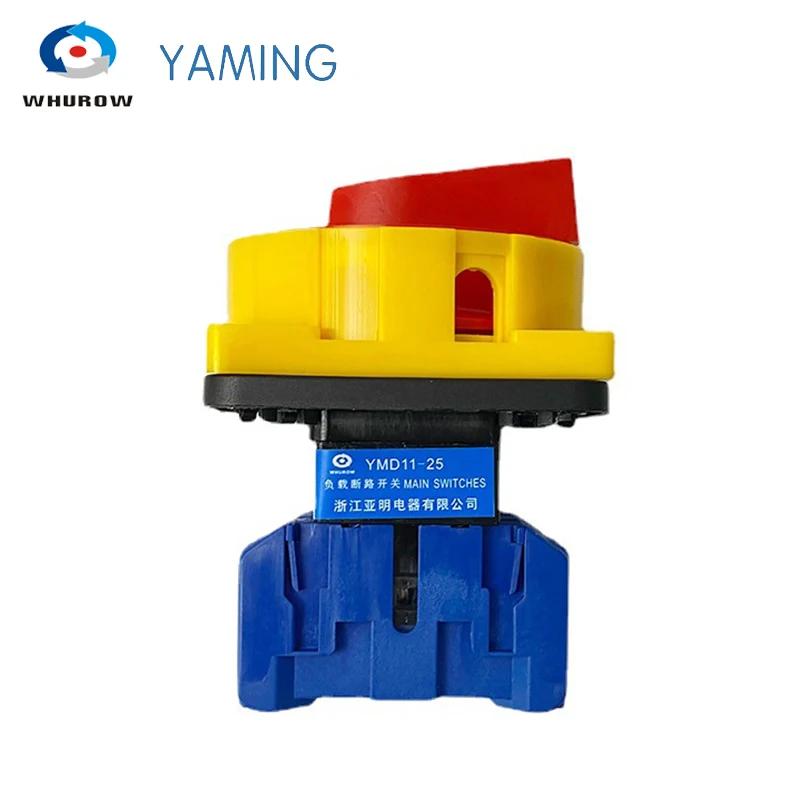 YMD11-25A 3P 690V Isolator Switch Padlock Disconnect Selector With ON-OFF Panel Power Control Replace LW30