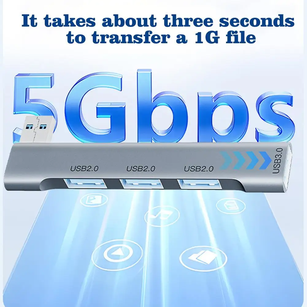 4 In 1 HUB Hub USB 3.0 Splitter High Speed Docking Station USB 3.0 Typec HUB PD Charging OTG Adapter For Laptop PC Accessories image 4