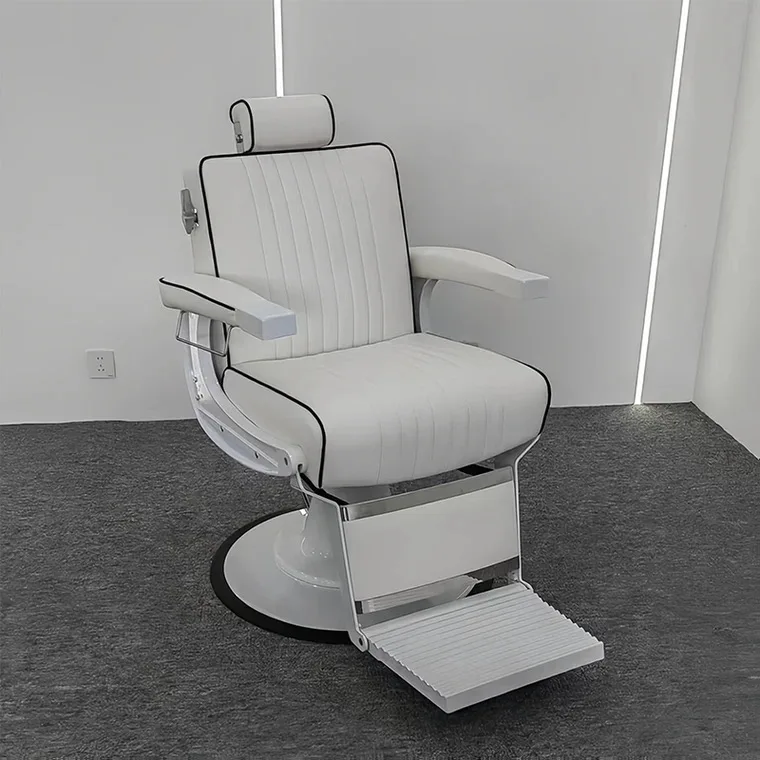 

Hairdressing Salon Chair Commercial Furniture Barber Chair Hairdressing Beauty Salon Equipment Jincheng Wholesale White Modern