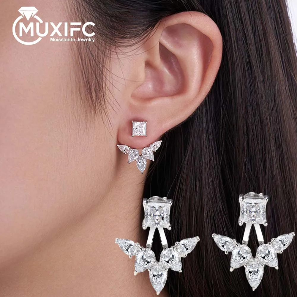 

Женские серьги-гвоздики с муассанитом 6,2 карата, роскошные серьги-гвоздики принцессы с грушей, лабораторные бриллианты, свадебные серьги-гвоздики, сертификат, ювелирные изделия из серебра 925 пробы