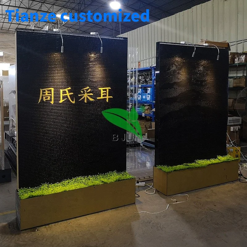 (customized)Fashion big water feature acrylic waterfall wall fountains