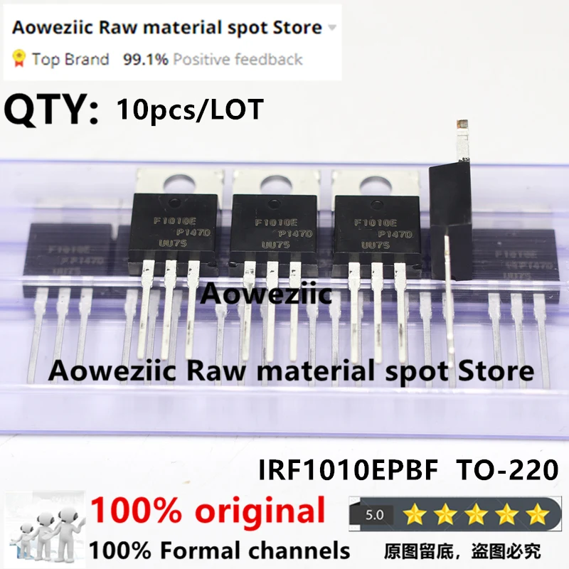 Aoweziic 2021 + 100% nowy importowany oryginalny IRF1010E IRF1010EPBF F1010E TO-220 n-kanałowy rura MOS 84A 60V
