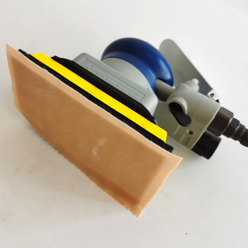 Pneumatic Square Dry Sander 70×108 mm, Orbital Air Polishing Machine for Auto‑detailing, Compatible With Soft‑film Sandpap