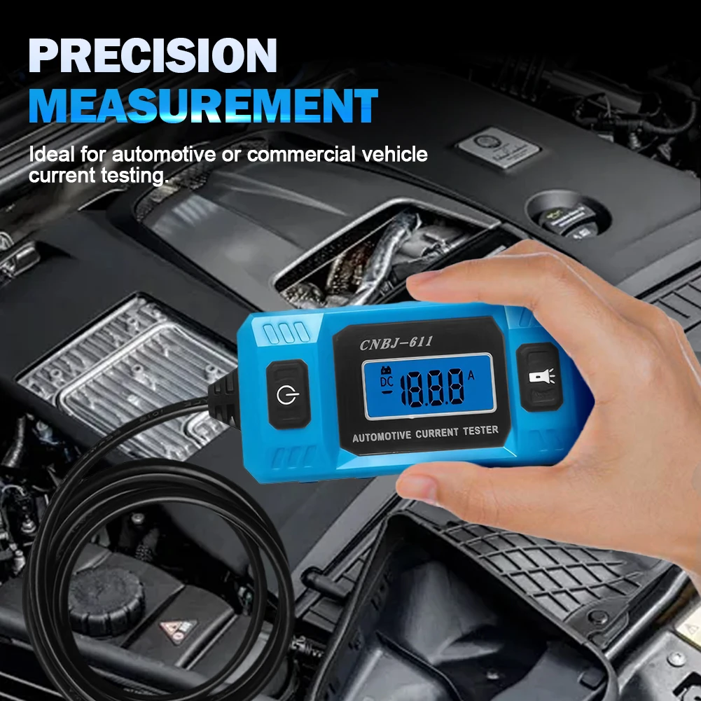 CNBJ-611 Automotive Fuse Current Tester LCD Display Automotive Leakage Analyzer High Precision Car Circuit Testers Testing Tool